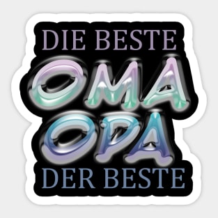 Best Oma, best Opa in German Sticker